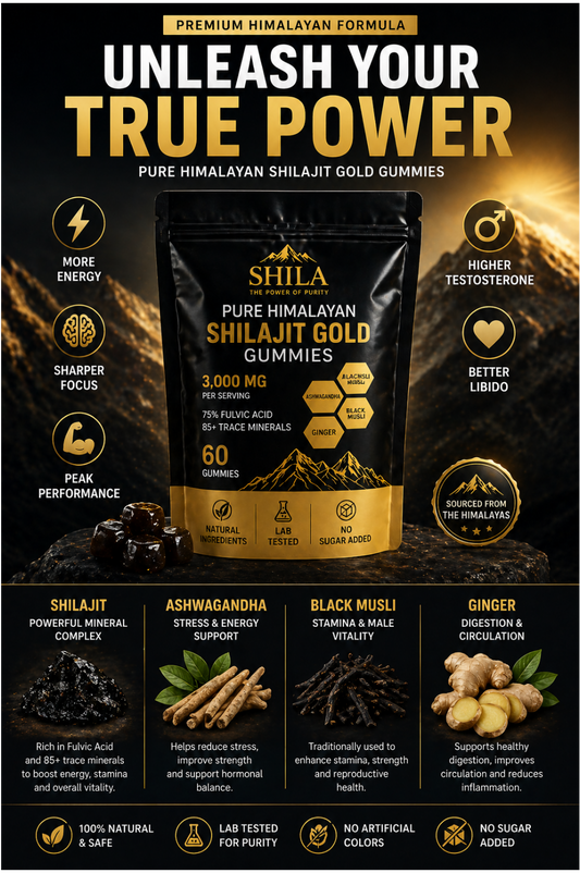 Pure Shilajit Gummies — Natural Energy, Strength & Vitality