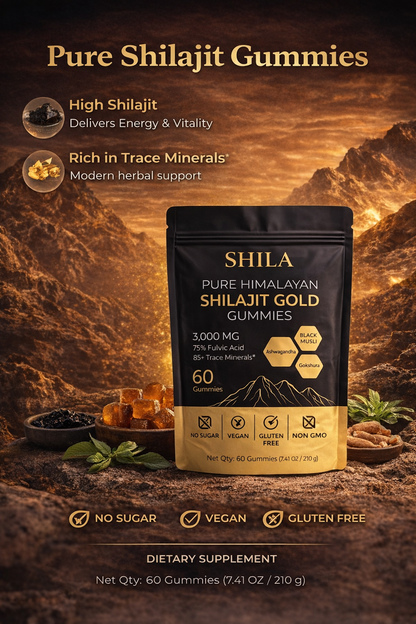 Pure Shilajit Gummies — Natural Energy, Strength & Vitality