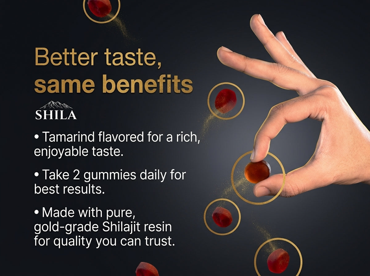 Pure Shilajit Gummies — Natural Energy, Strength & Vitality